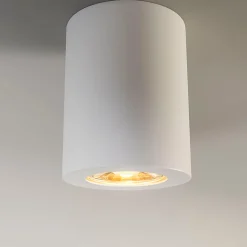 Spot design moderne blanc 7,5 cm - Tuba