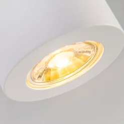 Spot design moderne blanc 7,5 cm - Tuba