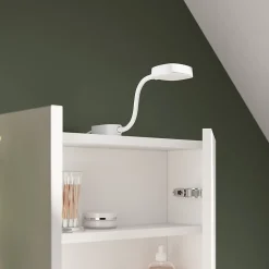 Spot dessus de meuble blanc IP44 3W GoodHome Hornbill