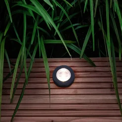 Spot d'extérieur encastrable LED integrée Manaus noir IP67 Corep