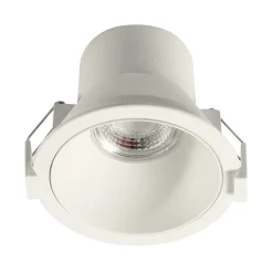 Spot downlight led encastrable 8W rond 90mm Blanc, Anti-éblouissant CCT4 étanche IP44