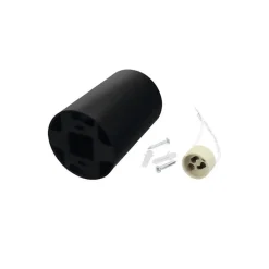 Spot en Saillie LED Noir pour Ampoule GU10 - SILAMP