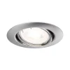 Spot encastré Base Kit de base orientable rond 90mm 20 GU10 max. 10W 230V gradable Acier brossé