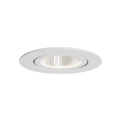 Spot encastré blanc 6,8 cm avec LED intégrée 750 lm dimmable IP23 - Gaius