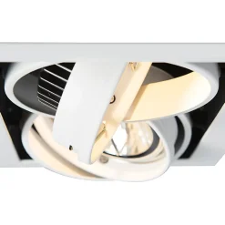 Spot encastré blanc orientable AR111 2 lumières - Oneon