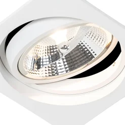 Spot encastré carré blanc orientable - Chuck 111