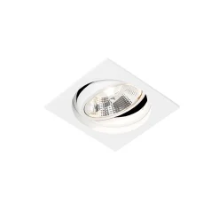 Spot encastré carré blanc orientable - Chuck 111