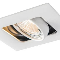 Spot encastré carré blanc orientable et inclinable - Artemis
