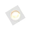 Spot encastré carré blanc orientable et inclinable - Chuck