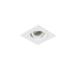 Spot encastré carré blanc orientable et inclinable - Chuck