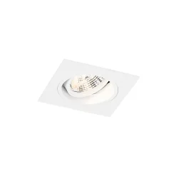 Spot encastré carré blanc orientable - Chuck 70