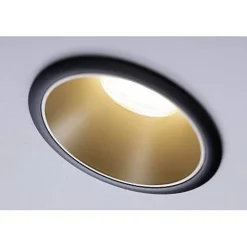 Spot encastré Cole rond 88mm GU10 max. 10W 230V gradable Noir Doré mat