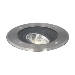 Spot encastré de sol extérieur moderne en acier AR70 orientable IP65 - Delux