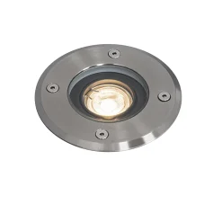 Spot encastré de sol extérieur moderne en acier 35 mm orientable IP65 - Delux