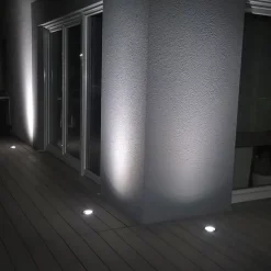 Spot encastré de sol extérieur intelligent en acier inoxydable avec WiFi GU10 IP65 - Delux