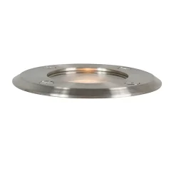 Spot encastré de sol extérieur en acier 11 cm IP67 - Basic Round
