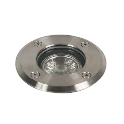 Spot encastré de sol extérieur en acier 11 cm IP67 - Basic Round