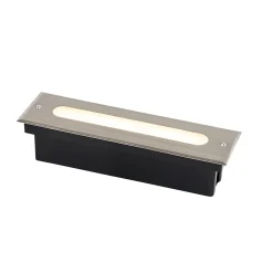 Spot encastré de sol moderne en acier 30 cm avec LED IP65 - Eline