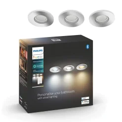 Spot encastré dimmable Bluetooth Philips Hue IP44 Rond GU10 350lm 5W multicolore