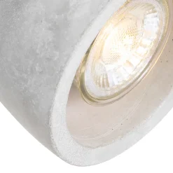 Spot encastré industriel bois et béton - Creto