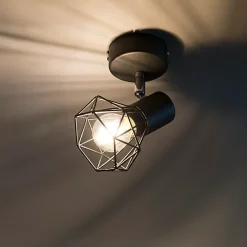 Spot encastré intelligent noir orientable et inclinable avec Wifi P45 - Mosh