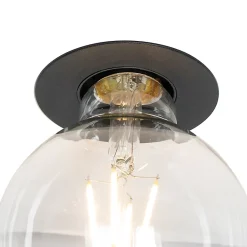 Spot encastré intelligent noir avec ampoule WiFi G95 - Insight