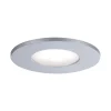 Spot encastré LED Calla fixe IP65 rond 85mm 5W 400lm 230V 4000K Chrome mat