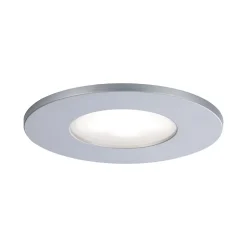 Spot encastré LED Calla fixe IP65 rond 85mm 5W 400lm 230V 4000K Chrome mat