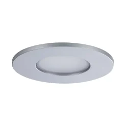 Spot encastré LED Calla fixe IP65 rond 85mm 5W 400lm 230V 4000K Chrome mat