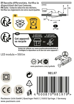 Spot encastré LED Calla Kit de 10 IP65 rond 90mm 30 10x5W 10x430lm 230V White Switch Blanc dépoli