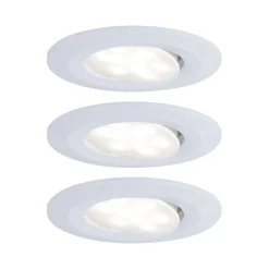 Spot encastré LED Calla Kit de base orientable IP65 rond 90mm 30 3x5,2W 3x460lm 230V gradable 4000K Blanc dépoli