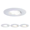 Spot encastré LED Calla orientable IP65 rond 90mm 30 5W 400lm 230V White Switch Blanc dépoli