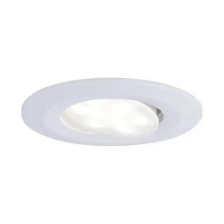 Spot encastré LED Calla orientable IP65 rond 90mm 30 5,2W 460lm 230V gradable 4000K Blanc dépoli