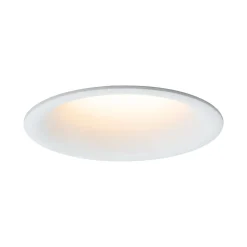 Spot encastré LED Cymbal Coin IP44 rond 77mm Coin 6W 440lm 230V gradable Dim to warm Blanc dépoli