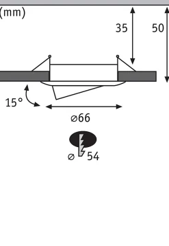 Spot encastré LED Easy Dim Nova Mini Plus Coin Kit de base orientable rond 66mm 15 Coin 3x4W 3x310lm 230V 2700K Noir mat