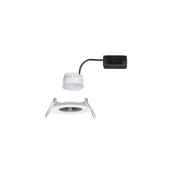 Spot encastré LED Nova Coin Luminaire individuel fixe IP44 rond 78mm Coin 6W 470lm 230V 2700K Blanc dépoli