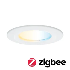 Spot encastré LED Nova Coin IP44 rond 78mm Tunable White 6W 530lm 230V Blanc dépoli Aluminium