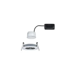 Spot encastré LED Nova Coin Luminaire individuel fixe IP44 rond 78mm Coin 6W 470lm 230V 2700K Alu tourné