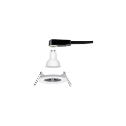 Spot encastré LED Nova fixe IP44 rond 78mm GU10 6,5W 460lm 230V 2700K Blanc dépoli