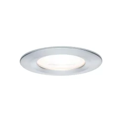 Spot encastré LED Nova Kit de base fixe IP44 rond 78mm GU10 3x6,5W 3x460lm 230V 2700K Alu tourné