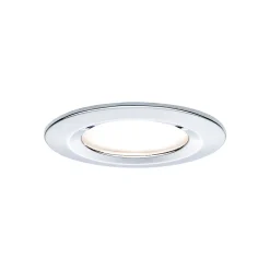 Spot encastré LED Nova Kit de base fixe IP44 rond 78mm GU10 3x6,5W 3x460lm 230V 2700K Chrome