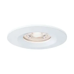 Spot encastré LED Nova Mini Coin Luminaire individuel fixe IP44 rond 65mm Coin 4W 310lm 230V 2700K Blanc dépoli