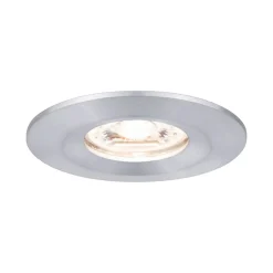 Spot encastré LED Nova Mini Coin Luminaire individuel fixe IP44 rond 65mm Coin 4W 310lm 230V 2700K Alu tourné