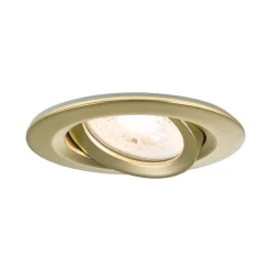 Spot encastré LED Nova Plus Kit de 3 IP65 rond 93mm 30 GU10 3x6W 3x460lm 230V gradable 2700K Doré mat