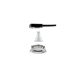 Spot encastré LED Nova Plus Luminaire individuel orientable IP65 rond 93mm 30 GU10 6W 470lm 230V gradable 4000K Acier brossé