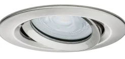 Spot encastré LED Nova Plus Luminaire individuel orientable IP65 rond 93mm 30 GU10 6W 470lm 230V gradable 4000K Acier brossé