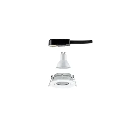 Spot encastré LED Nova Plus Luminaire individuel orientable IP65 rond 93mm 30 GU10 6W 470lm 230V gradable 4000K Blanc dépoli