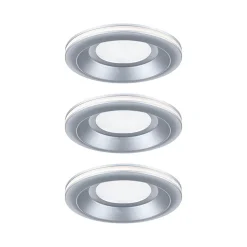 Spot encastré LED Sormus Kit de 3 IP65 rond 100mm 3x4,8W / 1,5W 3x300lm 230V 3000K Chrome mat