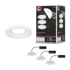 Spot encastré LED Sormus Kit de 3 IP65 rond 100mm 3x4,8W / 1,5W 3x300lm 230V 3000K Blanc