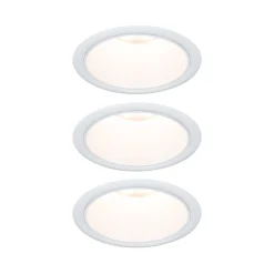 Spot encastré LED 3-Step-Dim Cole Coin Kit de 3 IP44 rond 88mm Coin 3x6W 3x470lm 230V gradable 2700K Blanc